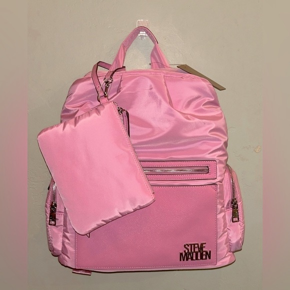STEVE MADDEN FONDANT PINK BHAYVE LARGE BACKPACK. - Picture 1 of 10